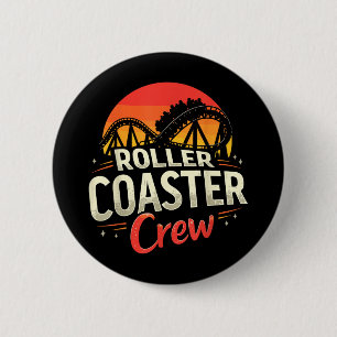 Badge Rond 5 Cm Funny Roller Dessous de verre Crew Amusement Park