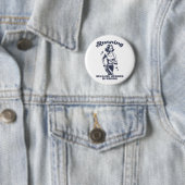 Badge Rond 5 Cm Funny Running Because Murder Is Wrong Retro (En situation)