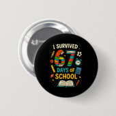 Badge Rond 5 Cm Funny School Six Seven Meme Student Teacher Joke 6 (Devant & derrière)