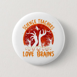 Badge Rond 5 Cm Funny Science Enseignants aiment le cerveauEnseign