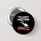 Badge Rond 5 Cm Funny Scuba Diving Flag Dive Quote Scuba Diver Gif (Devant & derrière)