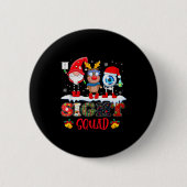 Badge Rond 5 Cm Funny Sight Squad Gnome Reindeer Santa Christmas O (Devant)