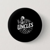 Badge Rond 5 Cm Funny Skeleton Cool Uncles Club New Uncle Men (Devant)