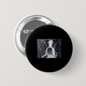 Badge Rond 5 Cm Funny Smoking Dog Meme Cigarette Gen Z Meme Dog Lo (Devant & derrière)
