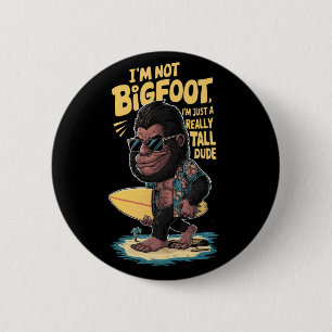 Badge Rond 5 Cm Funny Surf Bigfoot
