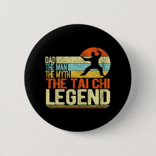 Badge Rond 5 Cm Funny Tai Chi Papa Chinese Martial Arts Taiji