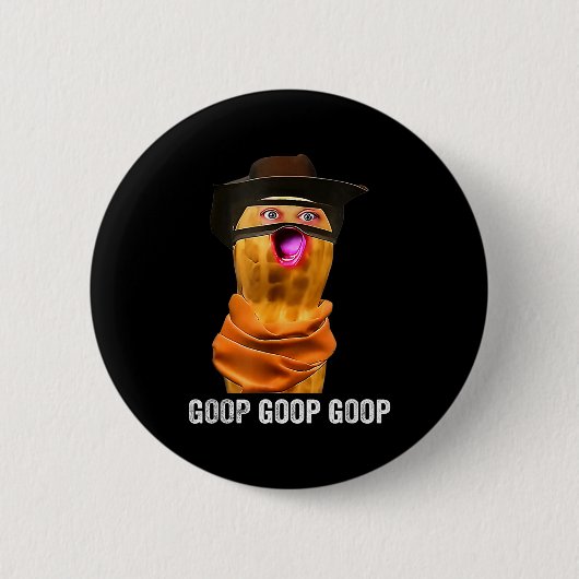 Badge Rond 5 Cm Funny The Burnt Peanut Goop Bungulator  (Devant)