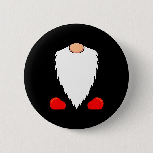 Badge Rond 5 Cm Funny Tomte Swedish Gnome Beard Christmas Yule Nis (Devant)