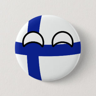 Badge Rond 5 Cm Funny Trending Geeky Finlande Country