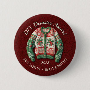 Badge Rond 5 Cm Funny Ugly Sweater