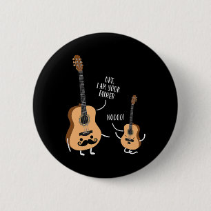 Badge Rond 5 Cm Funny Uke Je Suis Ton Père T Shirt Ukulele Guitare