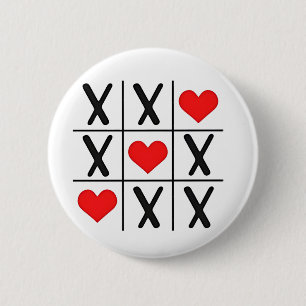 Badge Rond 5 Cm Funny Valentine Hearts Coules Correspondant Amateu