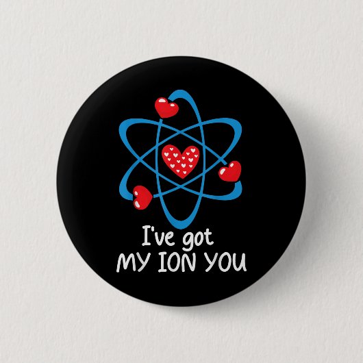 Badge Rond 5 Cm Funny Valentines Jour Professeur de sciences Ive J (Devant)