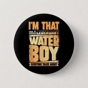 Badge Rond 5 Cm Funny Waterboy Football Team Manager Hydration Spe