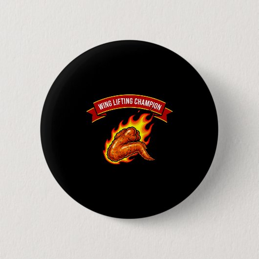 Badge Rond 5 Cm Funny Wing Lifting Chamon  (Devant)