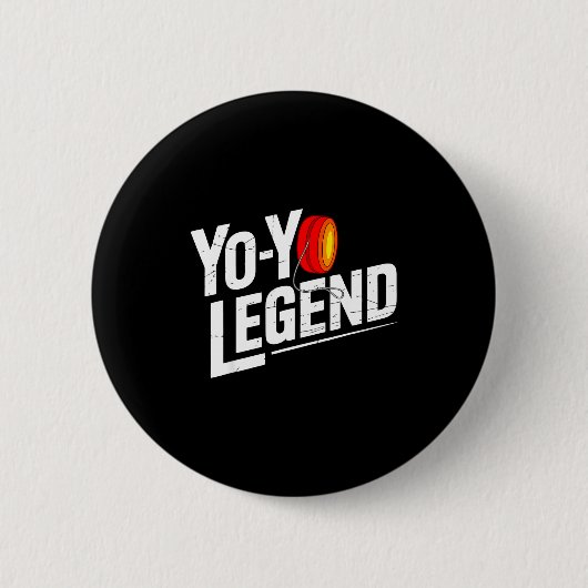 Badge Rond 5 Cm Funny Yoyo Player Legend Yo-yo Performer  (Devant)