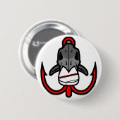 Badge Rond 5 Cm Fureur de pêche (Devant & derrière)