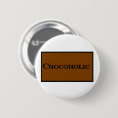 Badge Rond 5 Cm Fusée d'accro du chocolat (Devant & derrière)