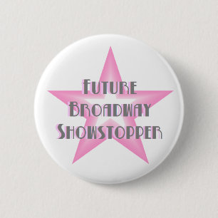 Badge Rond 5 Cm Futur bouton (rose) de numéro sensationnel de