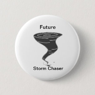 Badge Rond 5 Cm Futur chasseur de tempête - bouton