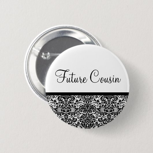 Badge Rond 5 Cm Futur cousin (Devant & derrière)