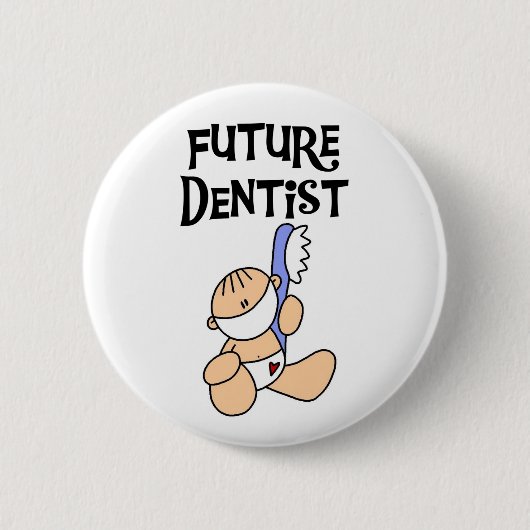 Badge Rond 5 Cm Futur dentiste (Devant)