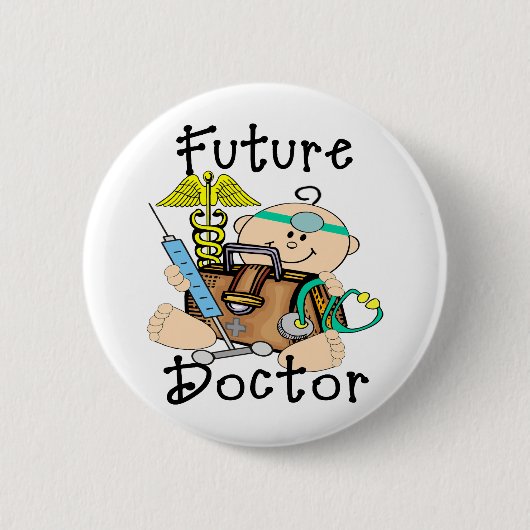 Badge Rond 5 Cm Futur docteur (Devant)