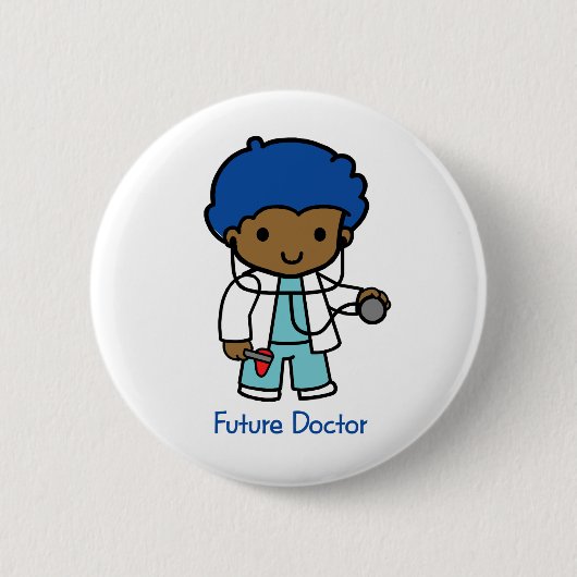 Badge Rond 5 Cm Futur docteur - garçon (Devant)