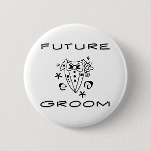 Badge Rond 5 Cm Futur marié de smoking