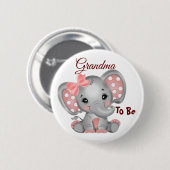 Badge Rond 5 Cm Futur Mémé Bébé Fille (Devant & derrière)