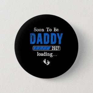 Badge Rond 5 Cm Futur papa 2027 est la première fête des pères 202
