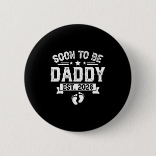 Badge Rond 5 Cm Futur Papa Établ. 2026 Fête des Pères Première Foi
