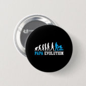 Badge Rond 5 Cm Futur Père Papa Evolution Funny paternité (Devant & derrière)
