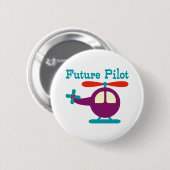 Badge Rond 5 Cm Futur pilote (Devant & derrière)