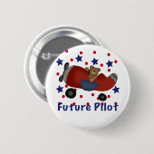 Badge Rond 5 Cm Futur pilote mignon (Devant & derrière)