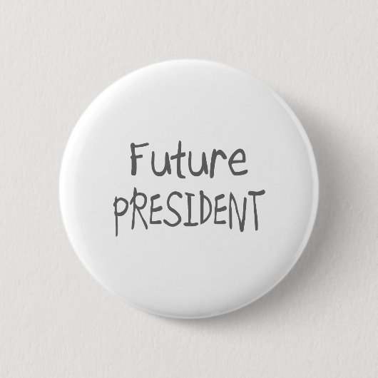 Badge Rond 5 Cm Futur président (Devant)