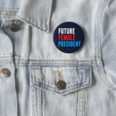 Badge Rond 5 Cm Futur présidente (En situation)