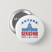 Badge Rond 5 Cm Futur sénateur (Devant & derrière)