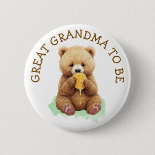 Badge Rond 5 Cm Future Arrière-Grand-Mère Cérémonie de Bébé de l