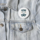 Badge Rond 5 Cm Future Chef Cuisine Lover Culinaire School (En situation)