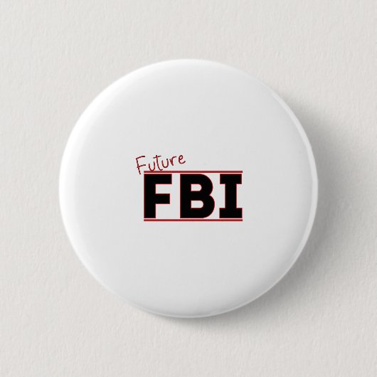 Badge Rond 5 Cm Future FBI (Devant)