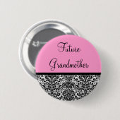 Badge Rond 5 Cm Future grand-mère (Devant & derrière)