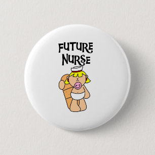 Badge Rond 5 Cm Future infirmière de bébé