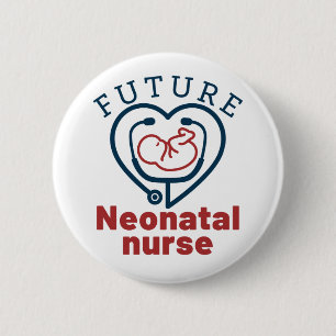 Badge Rond 5 Cm future infirmière néonatale