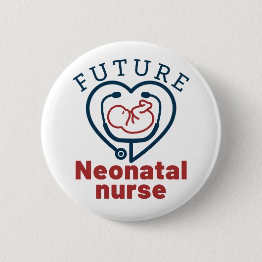 Badge Rond 5 Cm future infirmière néonatale (Devant)