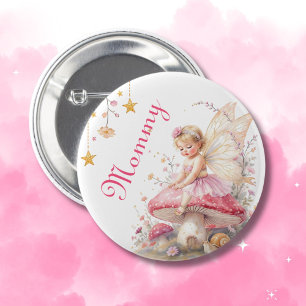 Badge Rond 5 Cm Future Maman Maison de Fée Core Shower pour Fill
