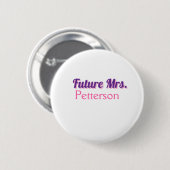 Badge Rond 5 Cm Future Mme ajouter nom mariée enterrement de vie d (Devant & derrière)