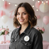 Badge Rond 5 Cm Future Mrs Gold Script Button Pin