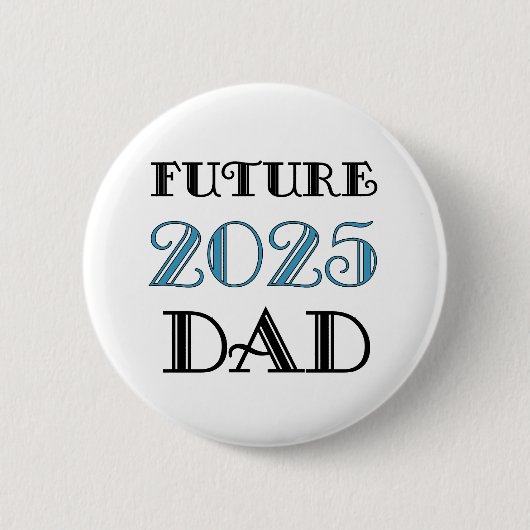 Badge Rond 5 Cm Future Papa 2025 (Devant)