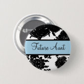 Badge Rond 5 Cm Future tante (Devant & derrière)